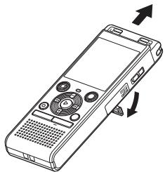 OLYMPUS WS-853 - Dirigez le microphone intégré en direction du son à enregistrer. - 2