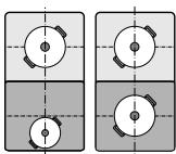 SIEMENS EH651FN17F, EH651FV17E - Utilisation comme deux zones de cuisson - 1