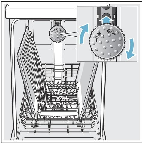 SIEMENS SN25L883EU - Pour utiliser la tête pulvérisatrice : - 1
