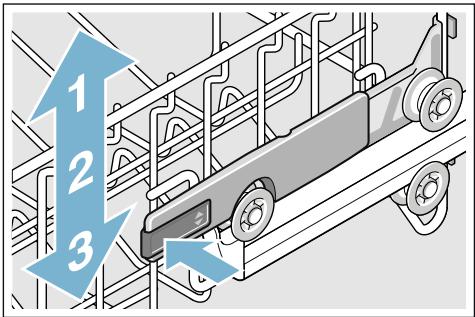 SIEMENS SN25L883EU - Panier à vaisselle supérieur avec manettes latérales - 1