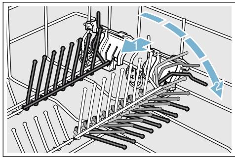 SIEMENS SN25L883EU - Voici comment rabattre les tiges : - 1