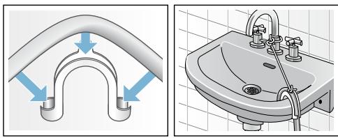 SIEMENS WD15G461FF - Évacuation dans une vasque de lavabo - 1
