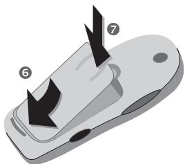 SIEMENS S55 - Insérer la carte SIM/batterie - 4