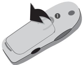SIEMENS S55 - Insérer la carte SIM/batterie - 1