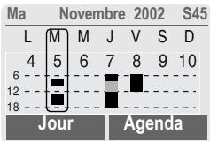 SIEMENS S55 - Affichage par semaine - 1