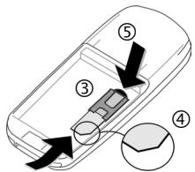 SIEMENS AX72 - Utilisation de la carte SIM/ batterie - 2
