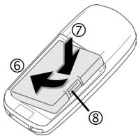 SIEMENS AX72 - Utilisation de la carte SIM/ batterie - 3