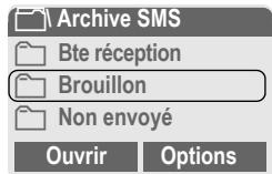 SIEMENS M56 - Menu → archive SMS - 1