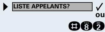 SIEMENS HIPATH 3000 - Interrogier la liste des appelants - 1