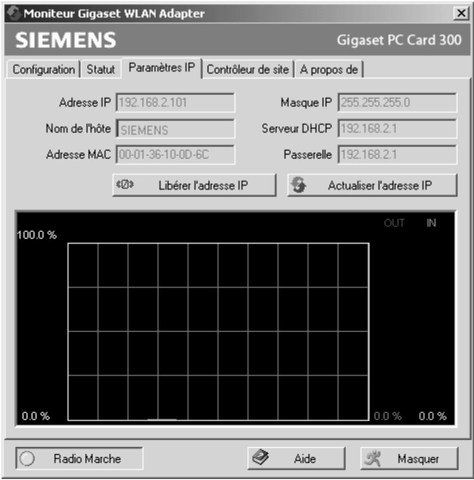 SIEMENS GIGASET PC CARD 300 - Paramètres IP - 1