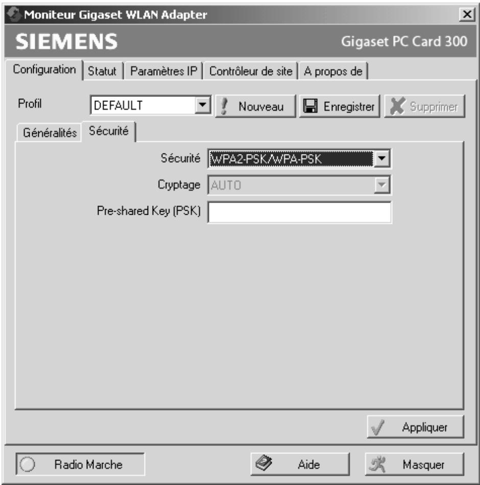 SIEMENS GIGASET PC CARD 300 - WPA2-PSK/WPA-PSK - 1