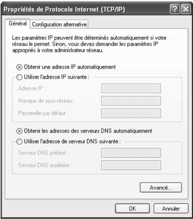 SIEMENS GIGASET SE505 DSL & CABLE - Configuration du protocole TCP/IP - 3