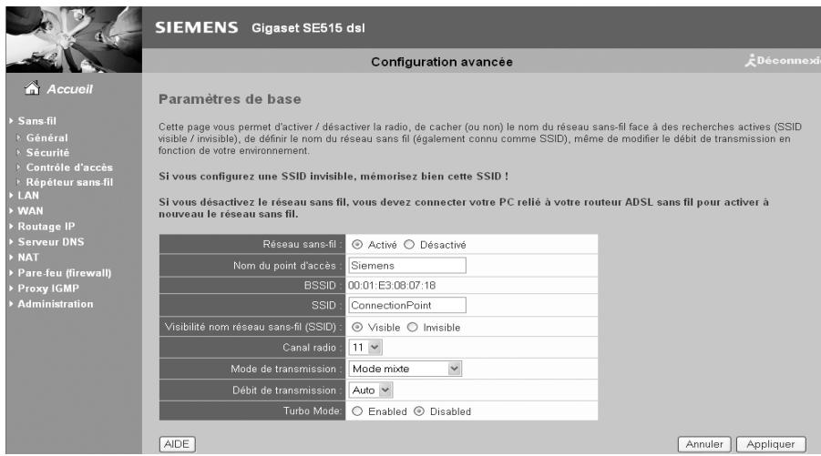 SIEMENS GIGASET SE515 DSL - Général - 1
