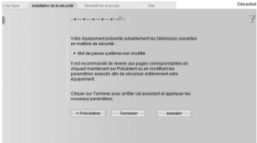 SIEMENS GIGASET SE551 DSL/CABLE - Enregistrement des paramètres - 1