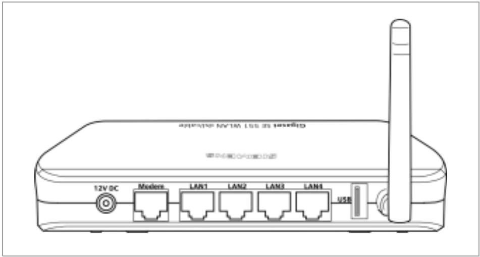 SIEMENS GIGASET SE551 DSL/CABLE - Face arrière - 1