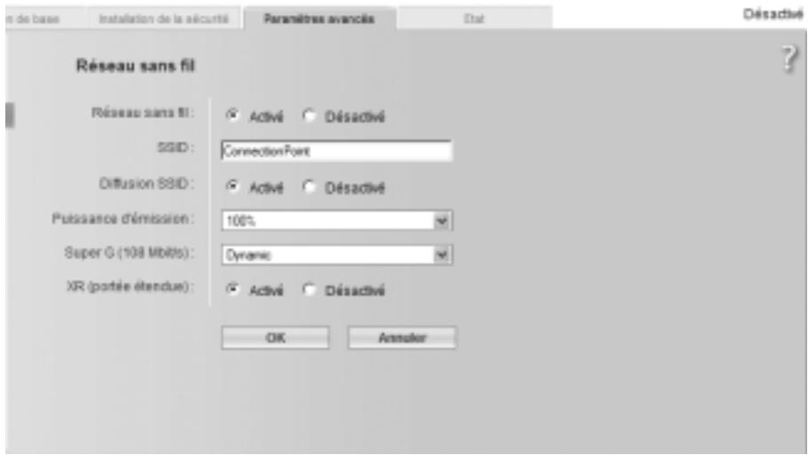 SIEMENS GIGASET SE551 DSL/CABLE - Configuration pour les liaisons sans fil - 1