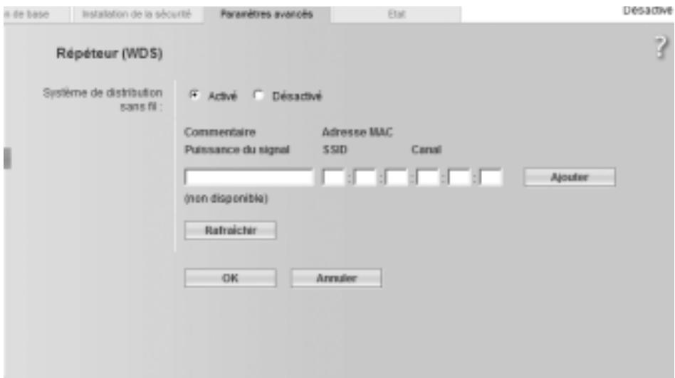 SIEMENS GIGASET SE551 DSL/CABLE - Fonction du répéteur (WDS) - 1