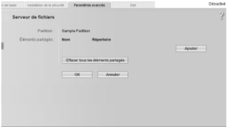 SIEMENS GIGASET SE551 DSL/CABLE - Liste de partition et partage des répertoires - 1