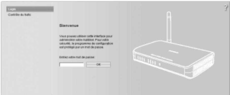SIEMENS GIGASET SE551 DSL/CABLE - Démarrage de l'interface utilisateur - 1
