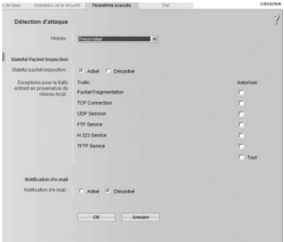 SIEMENS GIGASET SE551 DSL/CABLE - Notification par e-mail des attaques de pirates - 1