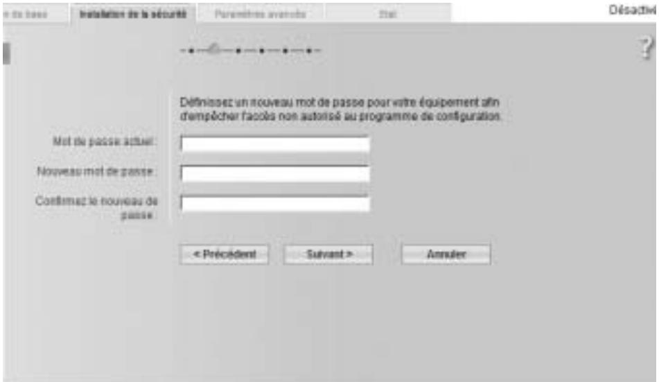SIEMENS GIGASET SE551 DSL/CABLE - Attribution du Mot de passe - 1
