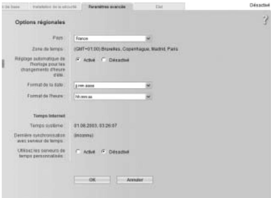 SIEMENS GIGASET SE551 DSL/CABLE - Options régionales - 1