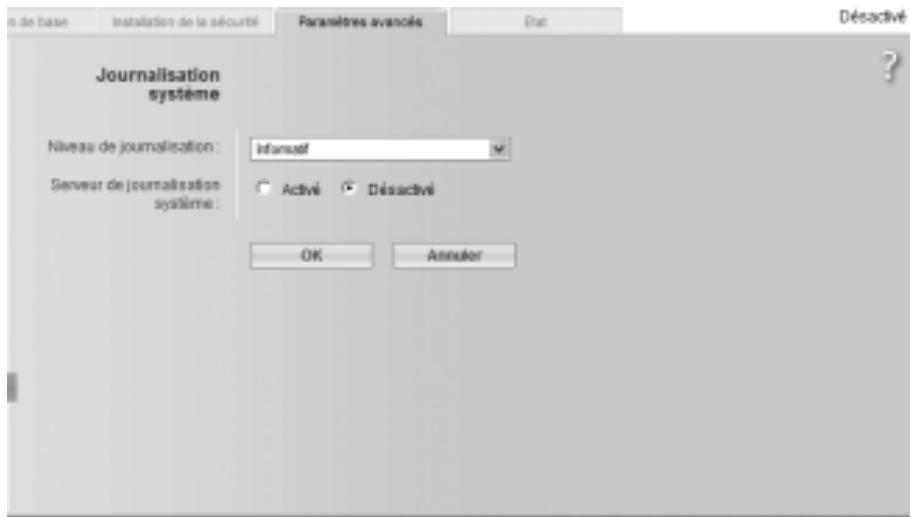 SIEMENS GIGASET SE551 DSL/CABLE - Journalisation système - 1