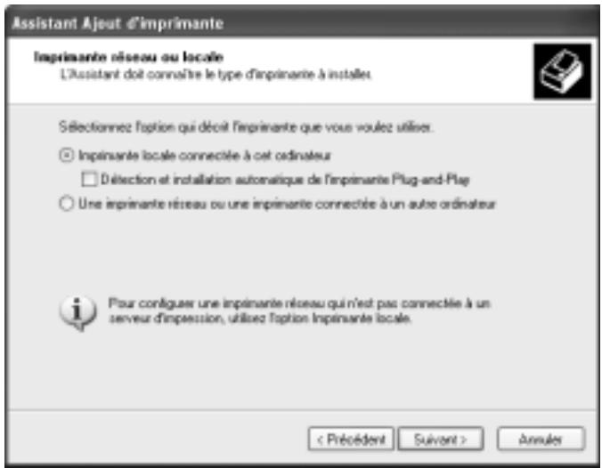 SIEMENS GIGASET SE551 DSL/CABLE - Installation d'un port imprimante TCP/IP standard sous Windows XP/2000 - 3