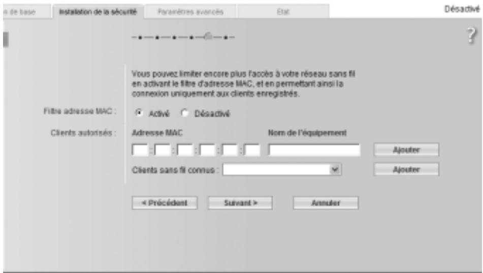 SIEMENS GIGASET SE551 DSL/CABLE - Contrôle d'accès dans un réseau sans fil - 1