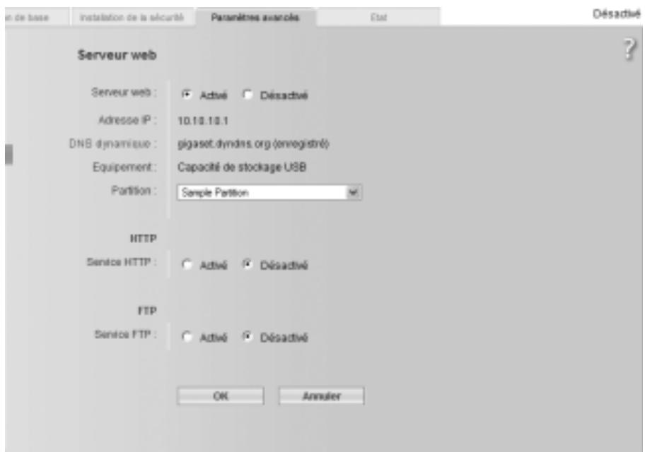 SIEMENS GIGASET SE551 DSL/CABLE - Serveur web - 1