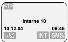 SIEMENS GIGASET SX353ISDN - Écran à l'état de repos (exemple) - 1