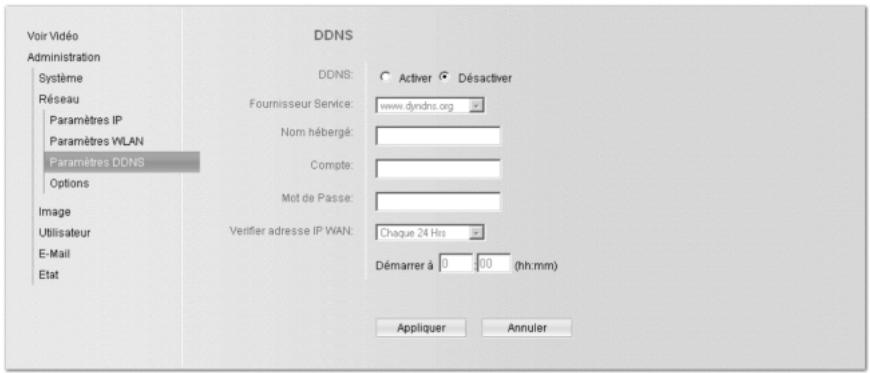 SIEMENS GIGASET WLAN CAMERA - Utilisation du DDNS (Dynamic DNS) - 1