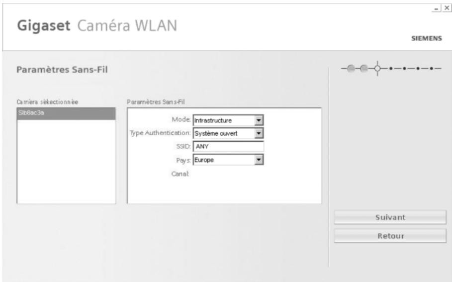 SIEMENS GIGASET WLAN CAMERA - Paramètres sans fil - 1