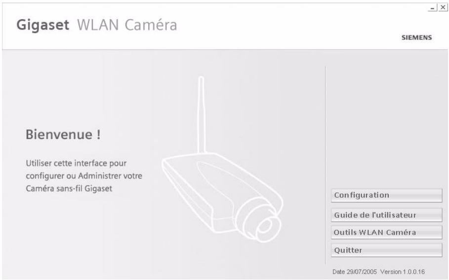 SIEMENS GIGASET WLAN CAMERA - Installation de l'outil Caméra WLAN - 1