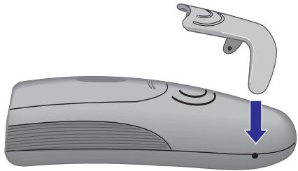 SIEMENS GIGASET 4000 COMFORT - Fixer le clip ceinture - 1