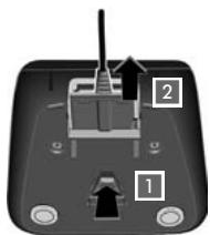 SIEMENS GIGASET AL285 - Raccordement du chargeur (s'il est fourni). - 2