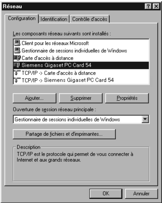 SIEMENS GIGASET SE515 DSL - Définition des paramètres tcp/ip - 1