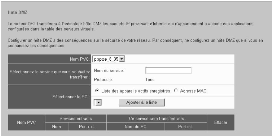 SIEMENS GIGASET SE515 DSL - Ouvrir un pare-feu pour des ordinateurs particuliers (DMZ) - 1