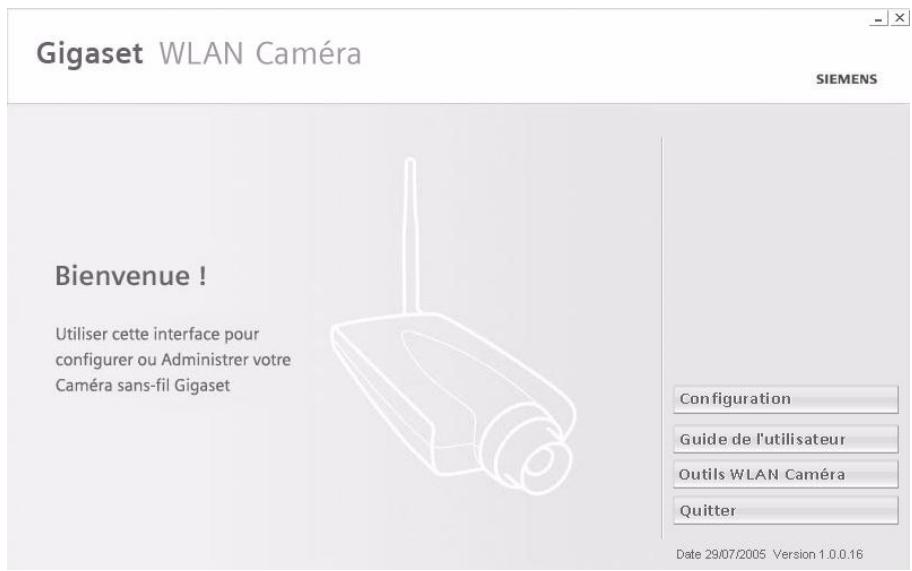SIEMENS GIGASET WLAN CAMERA - Installation de l'outil caméra WLAN - 1