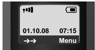 SIEMENS GIGASET A585 - Écran en mode veille - 1