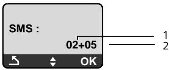 SIEMENS GIGASET A585 - Ouverture de la liste de réception à l'aide de la touche - 2