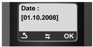SIEMENS GIGASET A585 - Réglage de la date et de l'heure - 5