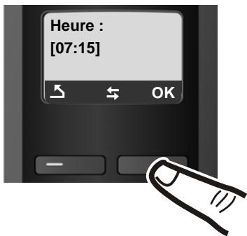 SIEMENS GIGASET A585 - Réglage de la date et de l'heure - 9