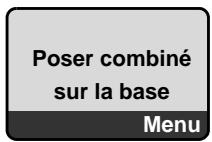 SIEMENS GIGASET A585 - Placer le combiné sur la base et l'inscrire. - 1