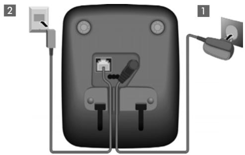 SIEMENS GIGASET A585 - Raccordement de la base - 1