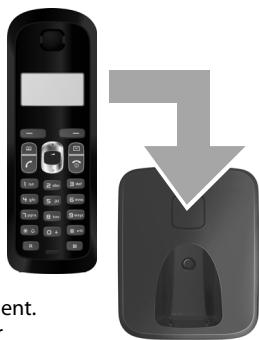 SIEMENS GIGASET AS200A - Poser sur base MENU - 1