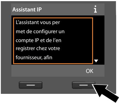 SIEMENS GIGASET DX800A - Démarrage de l'assistant VoIP - 1