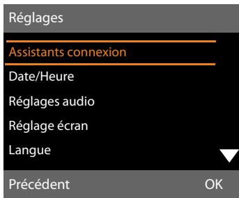 SIEMENS GIGASET DX800A - Sous-menus - 1