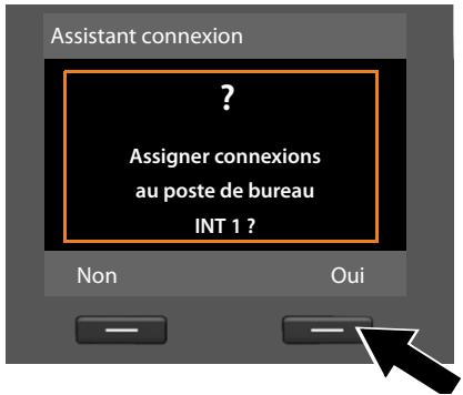 SIEMENS GIGASET DX800A - Démarrage de l'assistant de connexion - 1