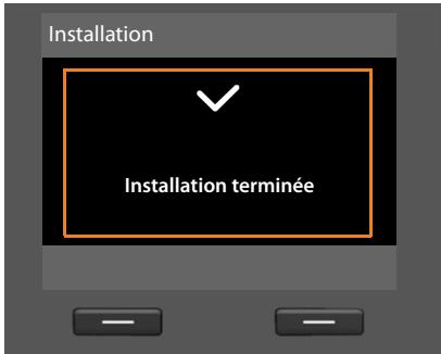 SIEMENS GIGASET DX800A - Conclusion de l'installation - 1
